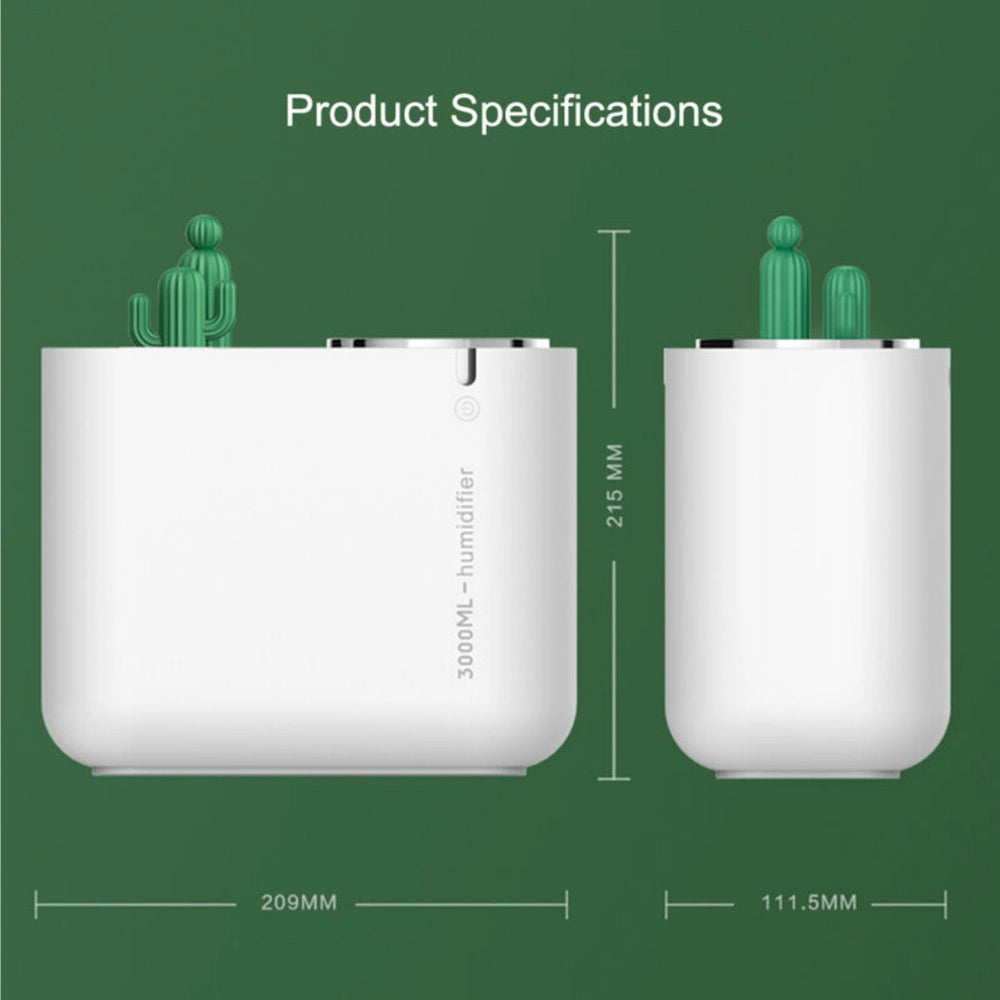 Trade Shop - Umidificatore Diffusore Aromi Ad Ultrasuoni Aromaterapia Con Luce Notturna M202 -