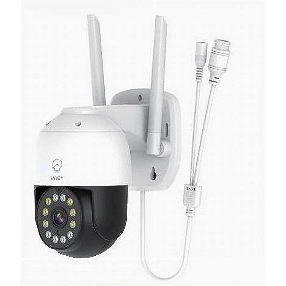 Trade Shop - Telecamera Smart Wifi Wireless Sorveglianza Motorizzata Ptz Esterno Tv-9825f-2mp -