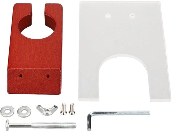 Strumento per tagliare tappeti - Guida per raschiare - Pannello in legno - Base in acrilico - Set di viti - Utilizzo domestico - Risparmio di spazio - Strumento per raschiare tappeti