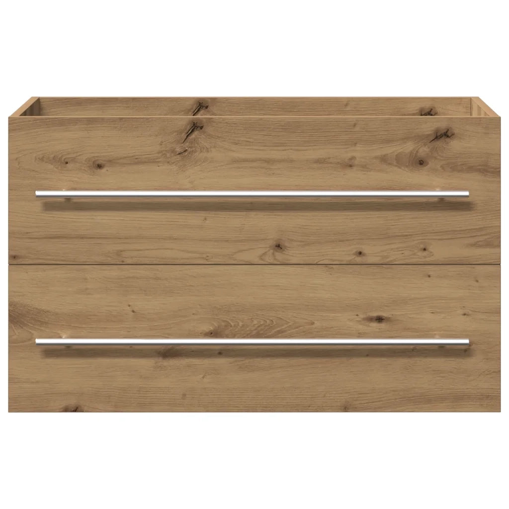 vidaXL Mobile Lavabo Bagno Artigianale 80x38,5x48 cm Legno Multistrato