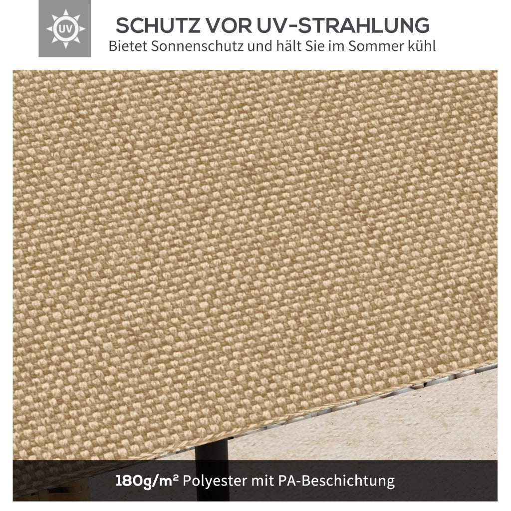 TELO Tetto di ricambio per gazebo 298x295 cm Poliestere Beige