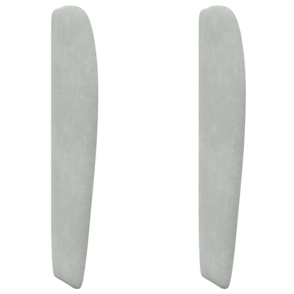 Orecchia della Testata Grigio chiaro 80 x 23 x 6 cm Velluto CFW2995052