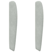 Orecchia della Testata Grigio chiaro 80 x 23 x 6 cm Velluto CFW2995052