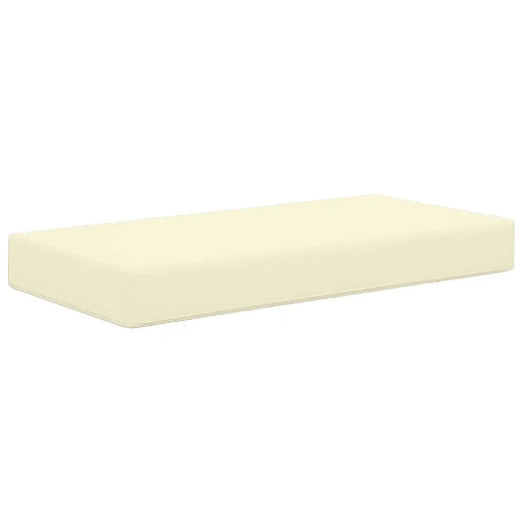 Cuscino da Sedia Esterno Crema 80 x 40 x 8 cm 100% Poliestere