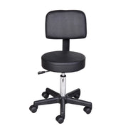 Sgabello girevole con schienale regolabile in altezza ¨C zephmum ¨C nero 72-84 cm