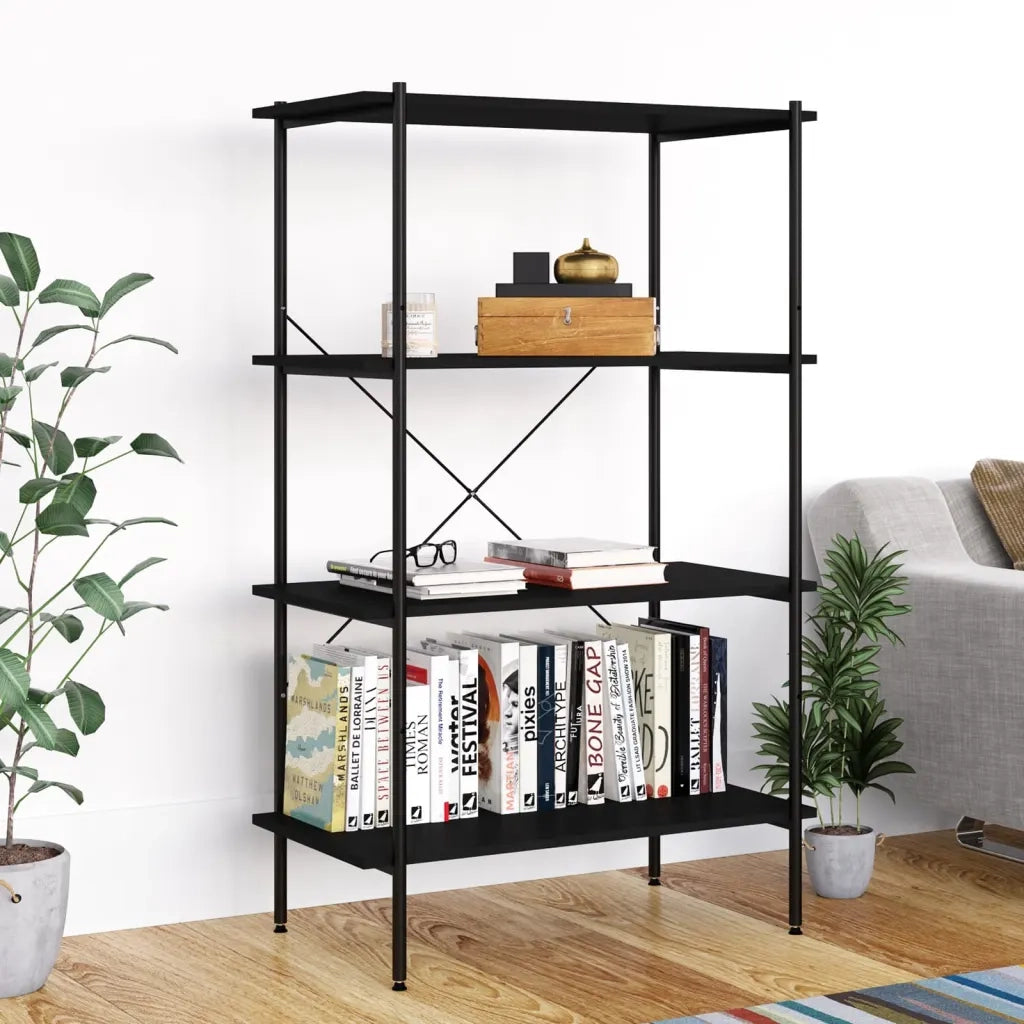 Scaffale con 4 Mensole Nero 80x40x130 cm CFW7985637