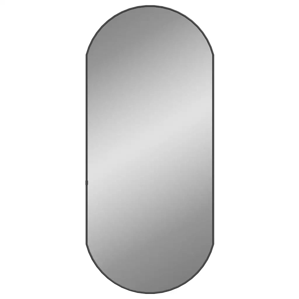 Specchio da Parete-Specchio a muro Nero 90x40 cm Ovale