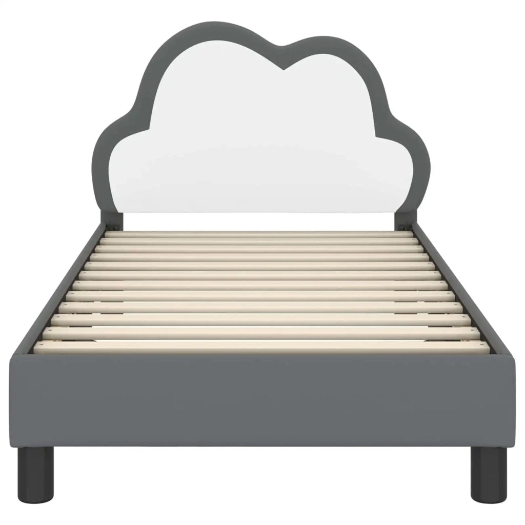 Struttura letto bambini con testata-Giroletto per bambini Grigio Chiaro 80 x 160 cm 349505