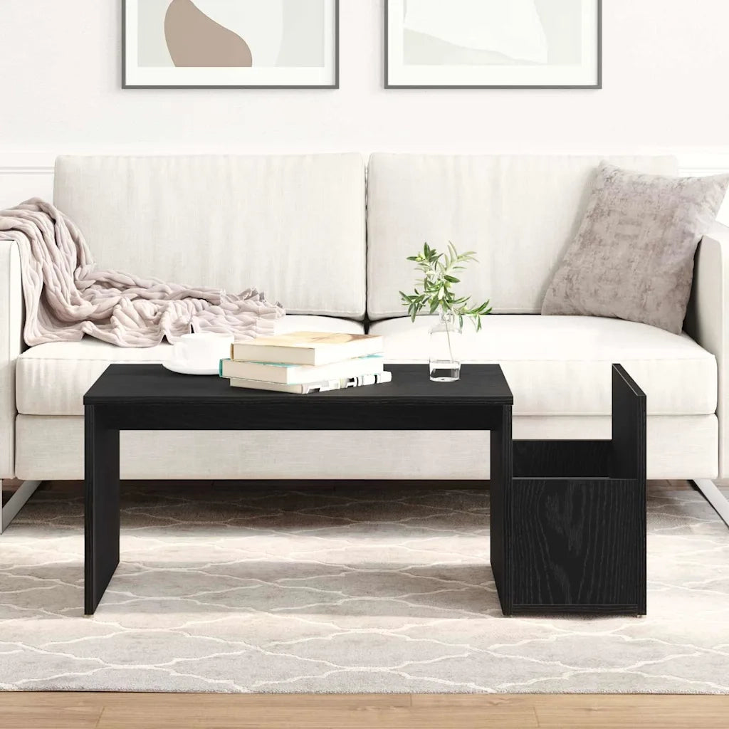 Tavolino da salotto Rovere Nero 90 x 45 x 35 cm 862502