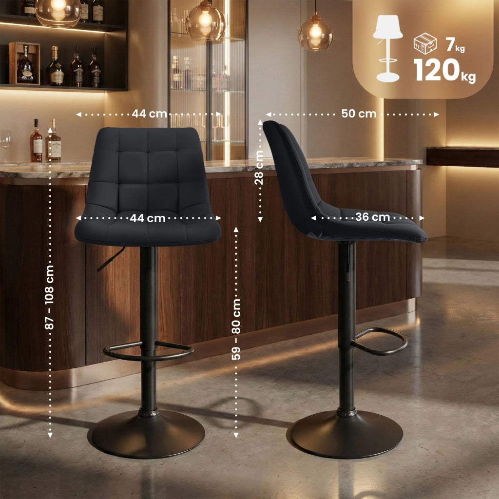 Sgabello da bar Mapun in ecopelle 2