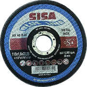 Sisa Mole DISCO ABRASIVO CENTRO DEPRESSO per Inox Ø mm. 115x1,0x22 25.00 pz