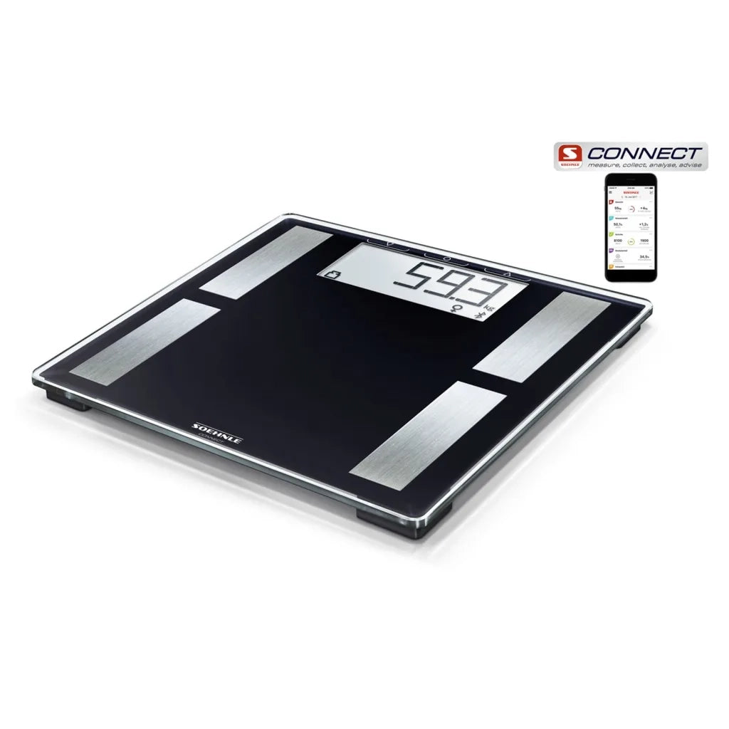 Soehnle Bilancia di Analisi Corporea Shape Sense Connect 50 Nera 180kg 444125
