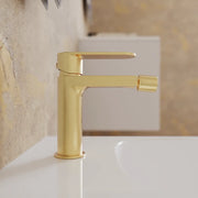 Miscelatore bidet senza scarico oro spazzolato | Margot