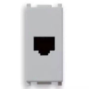VIMAR PLANA - PRESA RJ11 6/4 SILVER