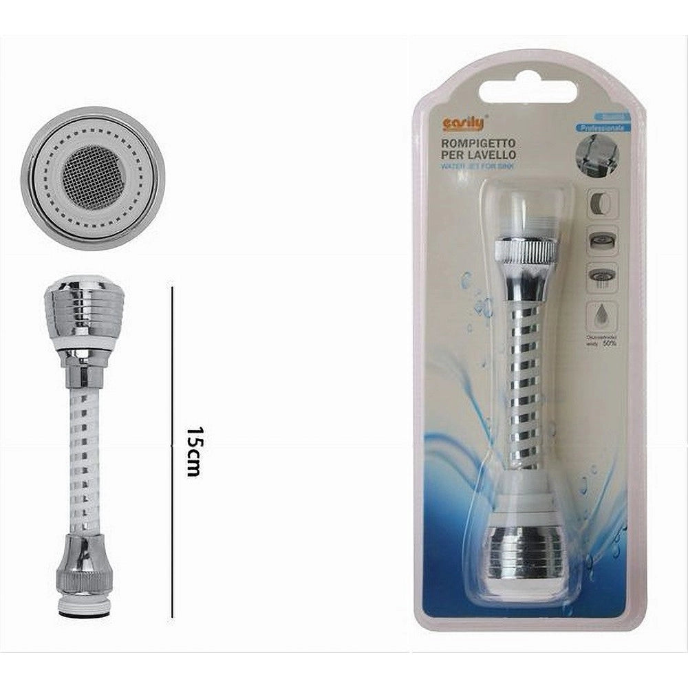 Trade Shop - Aeratore Rubinetto Per Lavello Rompigetto Doccetta Cucina Flessibile 15 Cm 69253 -