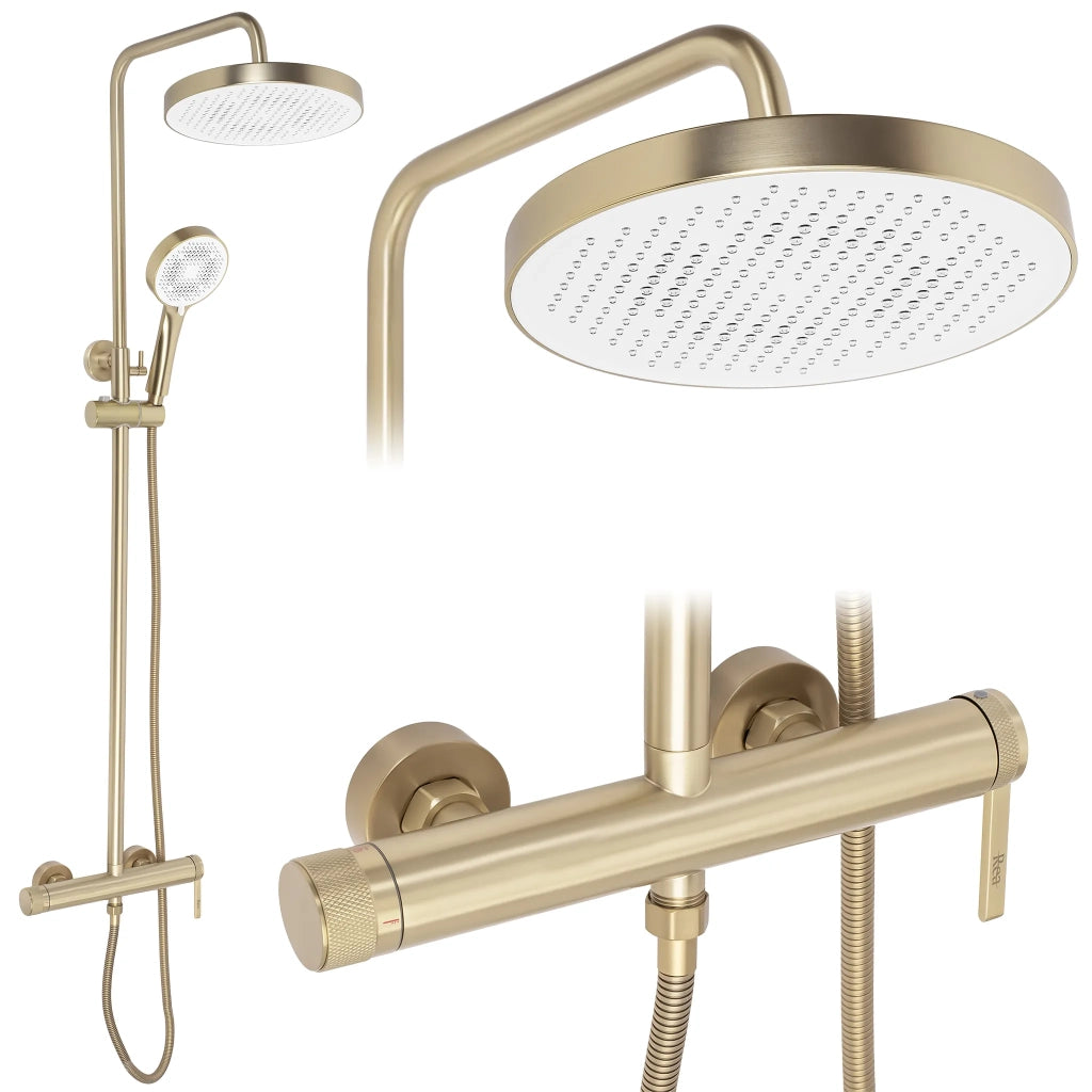 Set Doccia Rea Grace Brush Gold