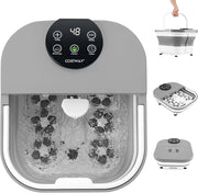Massaggiatore Pieghevole per Pediluvio, Idromassaggiatore Plantare con Calore Doccia e Timer, Massaggianti Shiatsu Motorizzate, 35-48 ℃
