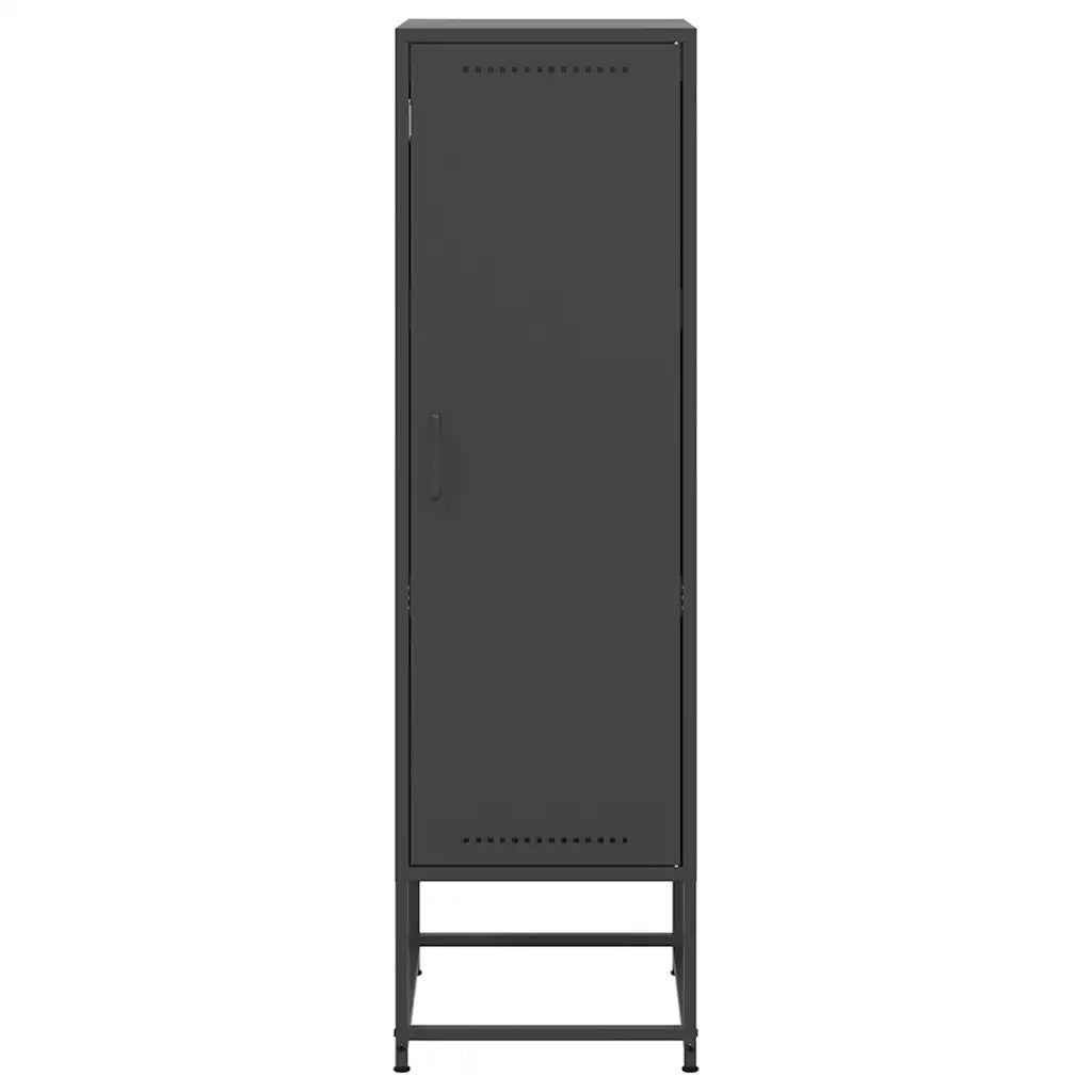 Credenza Nera 36x39x123 cm in Acciaio 846524