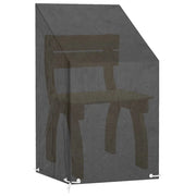 Copri Sedia da Giardino | Telone per mobili da esterni 8 Occhielli 65x65x80/120 cm Polietilene