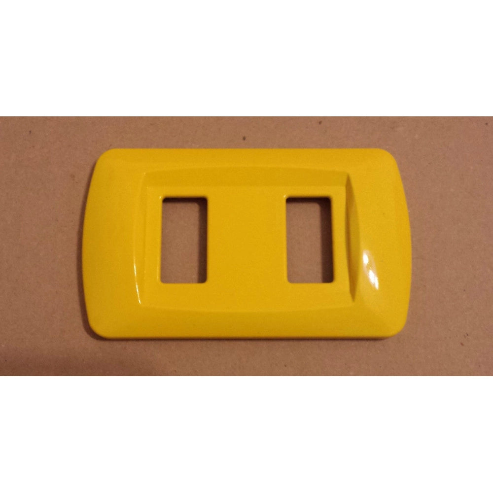 Trade Shop - Placchette Placche In Abs Serie Magic Bticino Compatibili Placca Copriprese Fori - Giallo -1 Foro     -