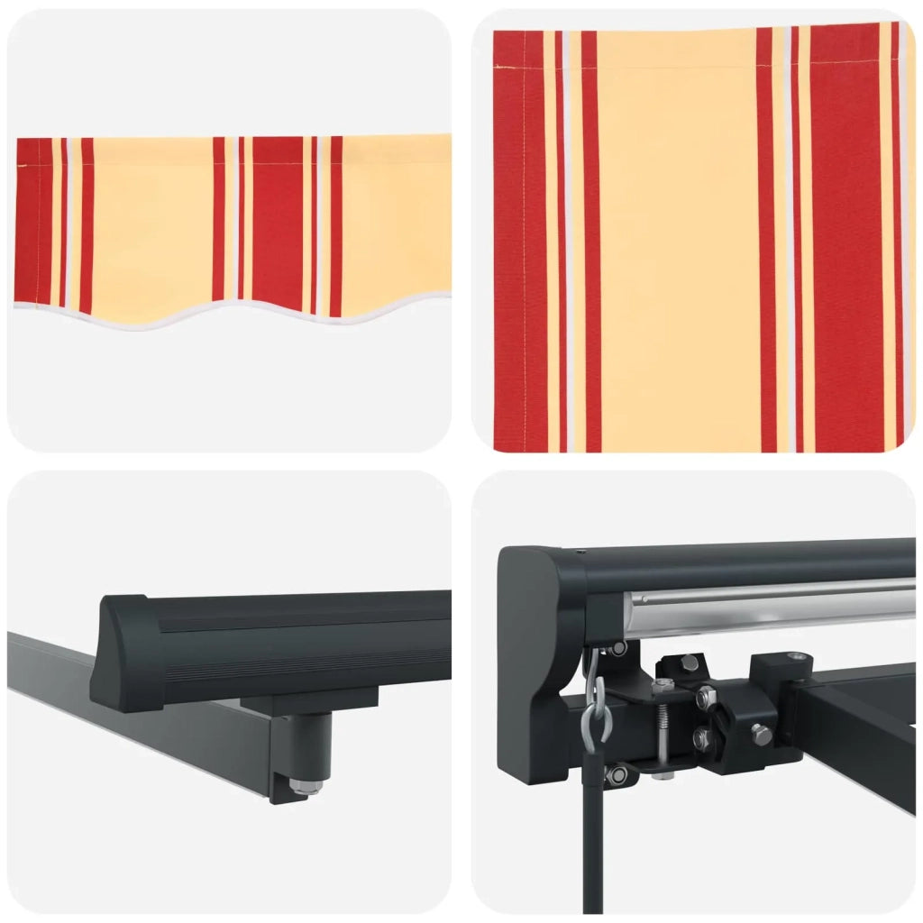 Cornice per Tenda Manuale con LED 4 × 3,5 m 3420865