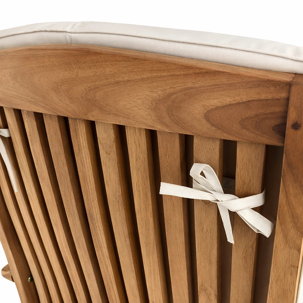 Sedia Pieghevole con Braccioli in Teak - Bali