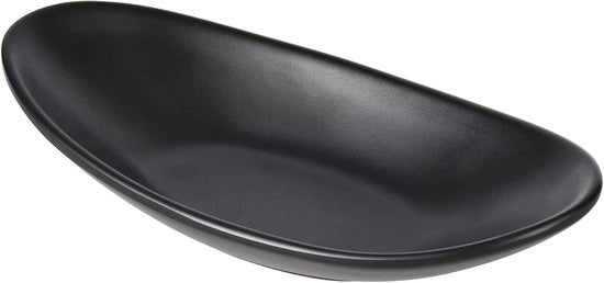 Dienblad ovale in vetro - sieraden custodia per soggiorno, camera da letto, ufficio - 1 pezzo - 21,5 x 11,5 x 4 cm