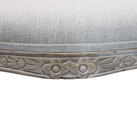 Sedia Romy 52x49x90 h cm in Legno e Tessuto Grigio