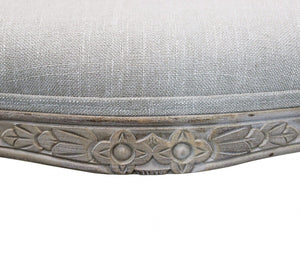 Sedia Romy 52x49x90 h cm in Legno e Tessuto Grigio