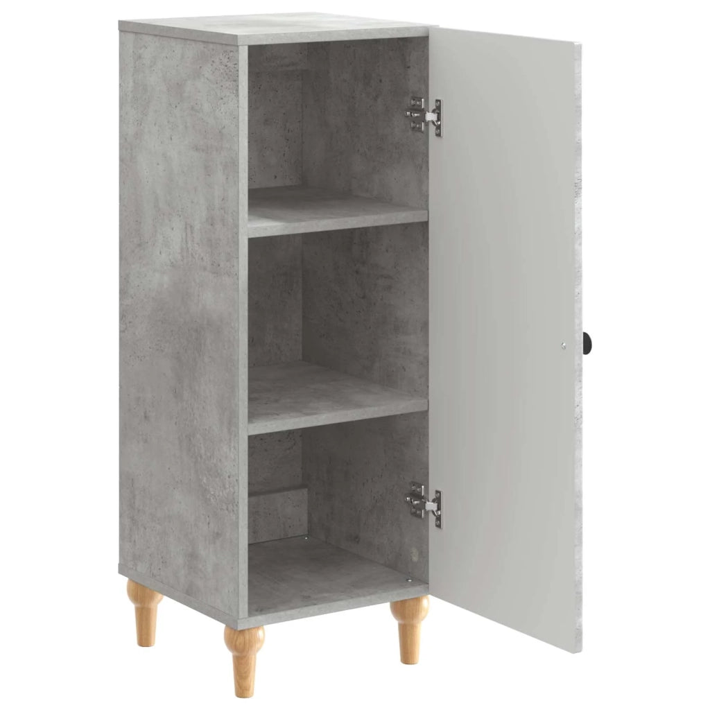 Credenza Grigio Cemento 33 x 34,5 x 90 cm Legno ingegnerizzato