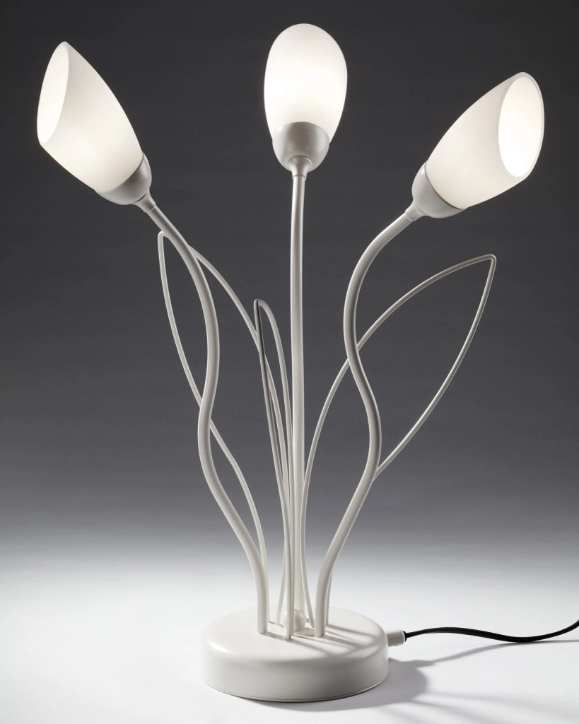 Lampada da tavolo grigio sabbia 3xG9 Gloriosa Jupiter
