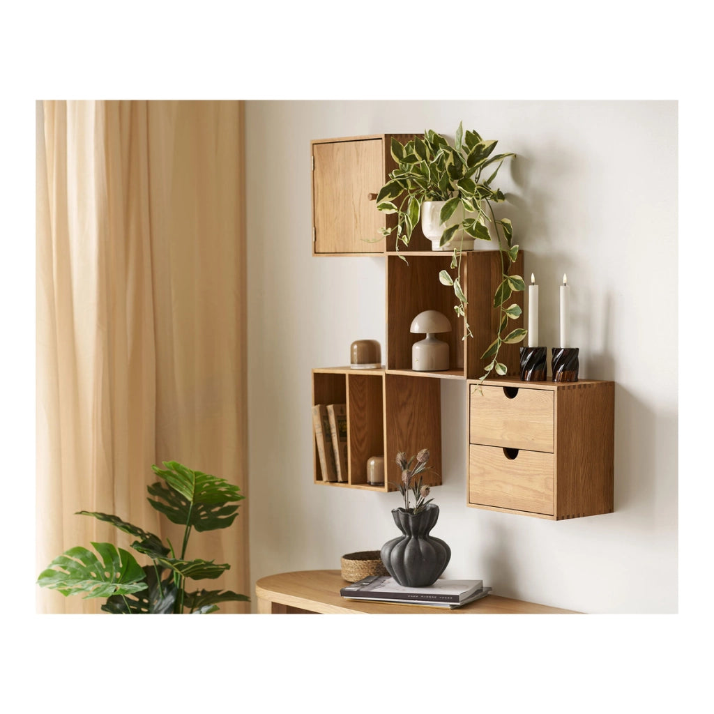Mensola Townsville, Marrone, Legno, 30x18x30 cm