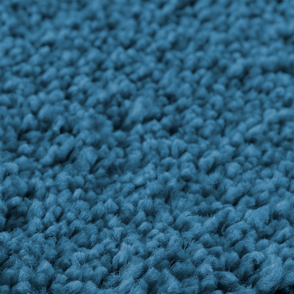Tappetino da bagno rettangolare blu 50x80 cm in polipropilene antiscivolo