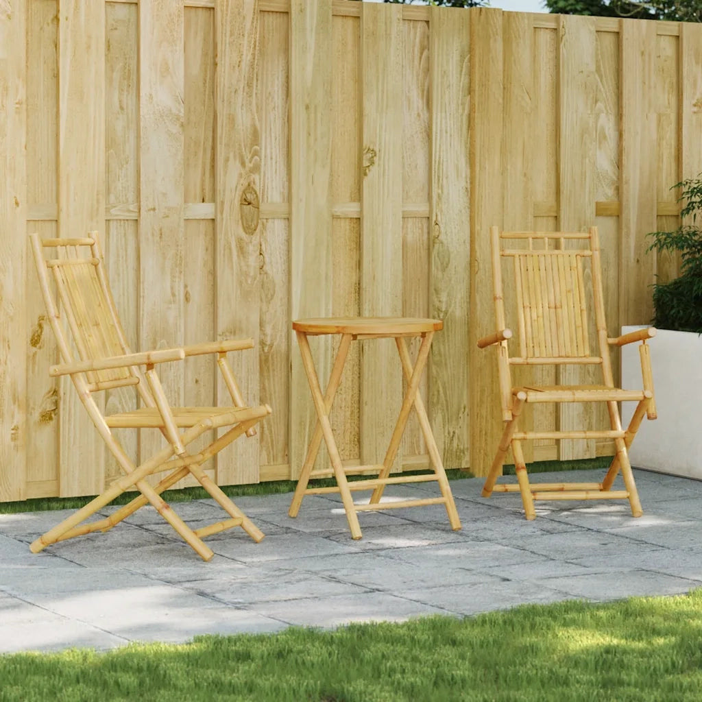 Set da Bistr¨° 3 pz | Set Salotto da Giardino in Bamb¨´