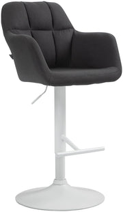 Barhocker Natoma Stoff weiЯ
