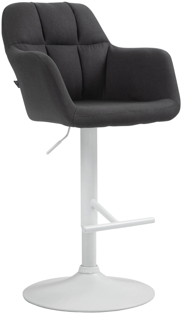 Barhocker Natoma Stoff weiЯ