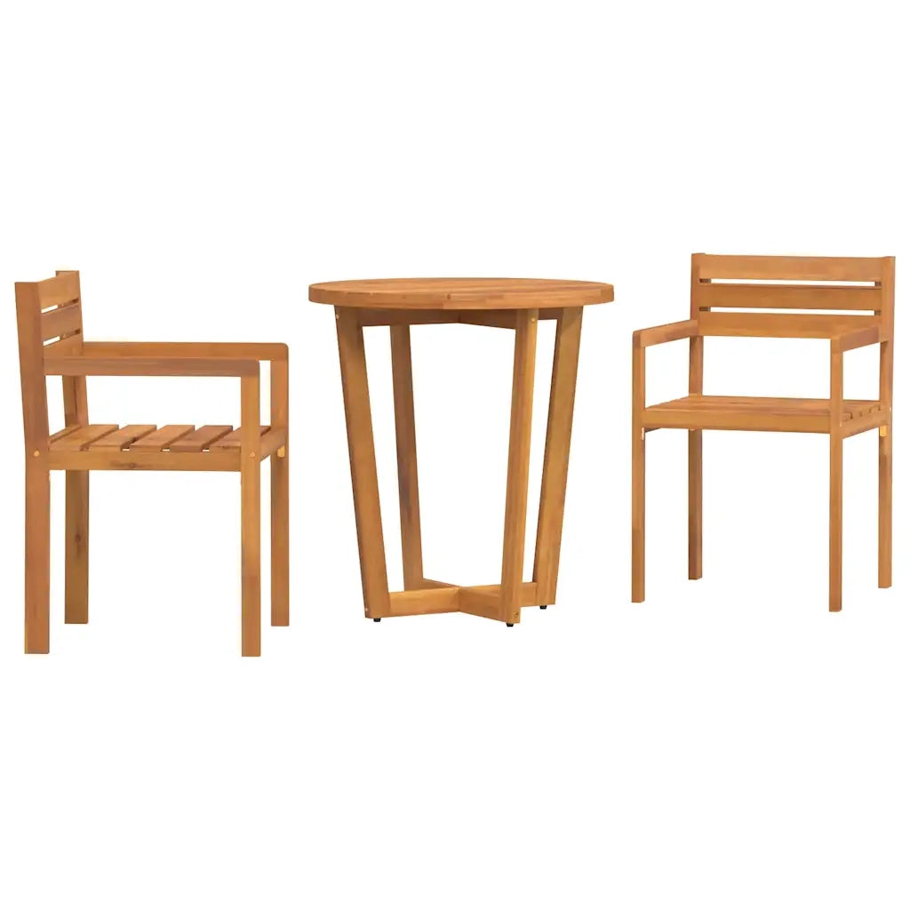 Set da pranzo da giardino a 3 pz in Legno Massello di Acacia 3334768