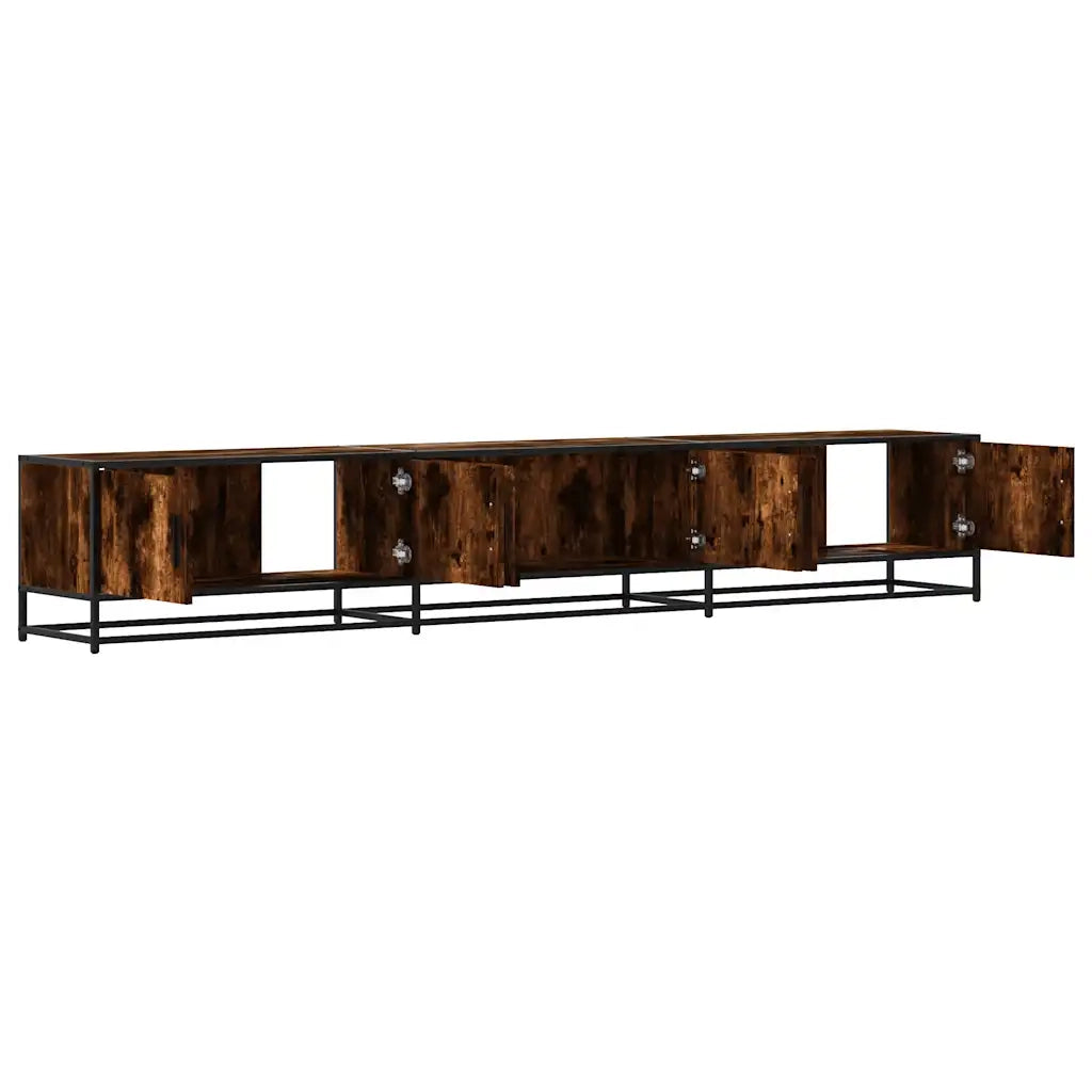 Mobile Porta TV Rovere Fumo 240x35x41 cm in Truciolato 3300797