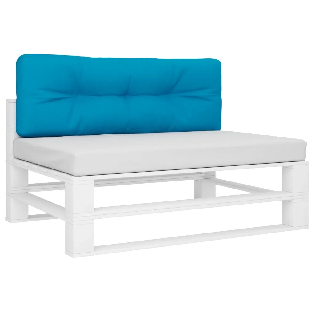 Cuscino per Pallet Blu Chiaro 120x40x12 cm in Tessuto 360627