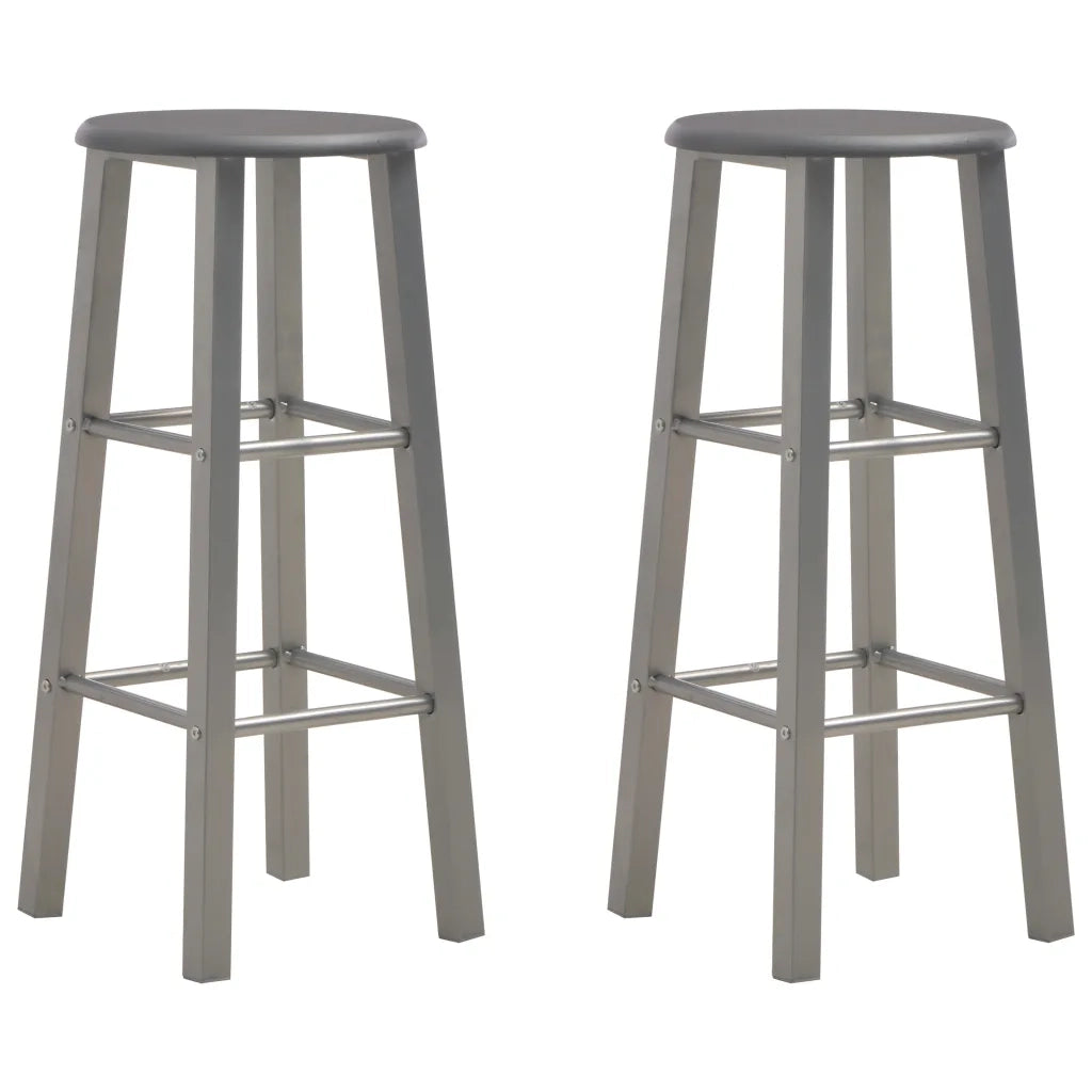 Sgabelli da Bar 2 pz Antracite MDF cod mxl 76424