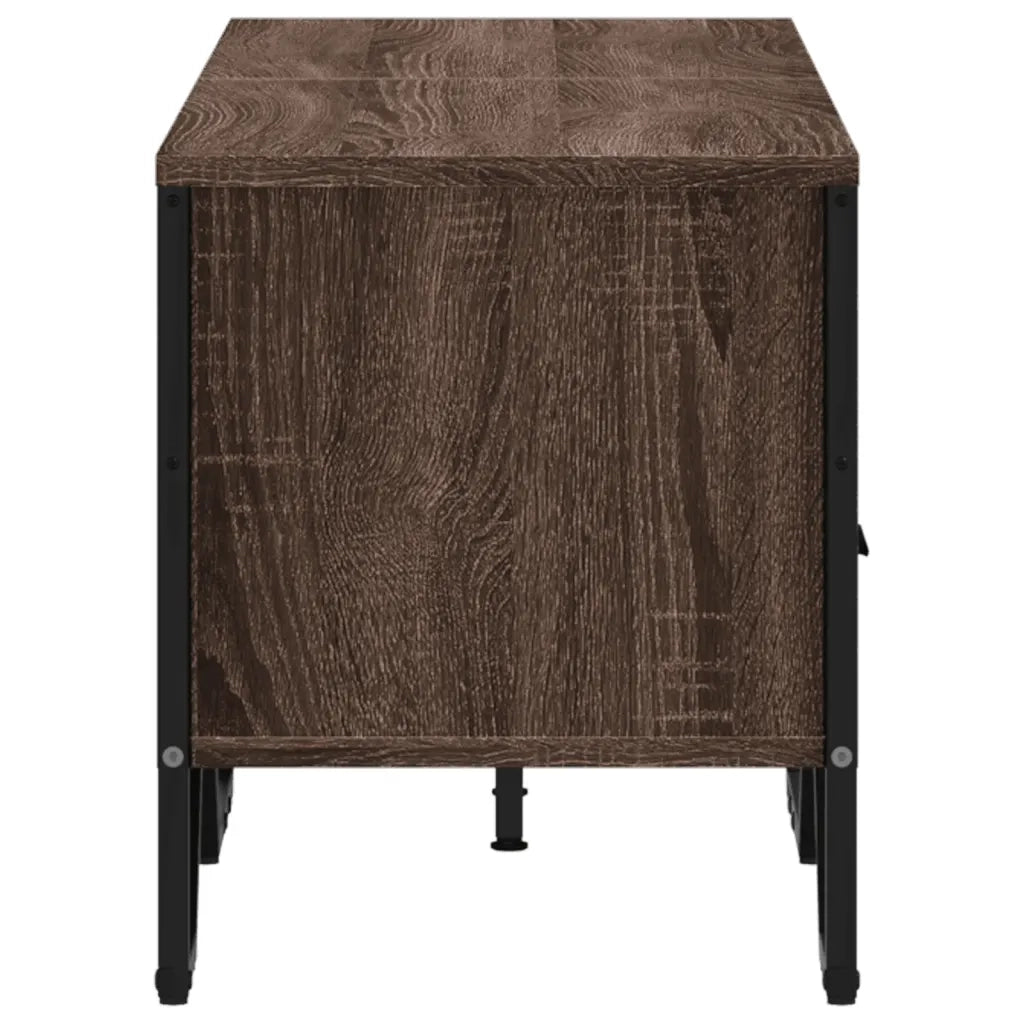 vidaXL Mobile Porta TV Rovere Marrone 122x34x41cm in Legno Multistrato