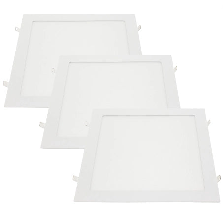 Pannello led incasso 28.2cm 24w slim quadro alimentatore incluso 4500k pezzi 3
