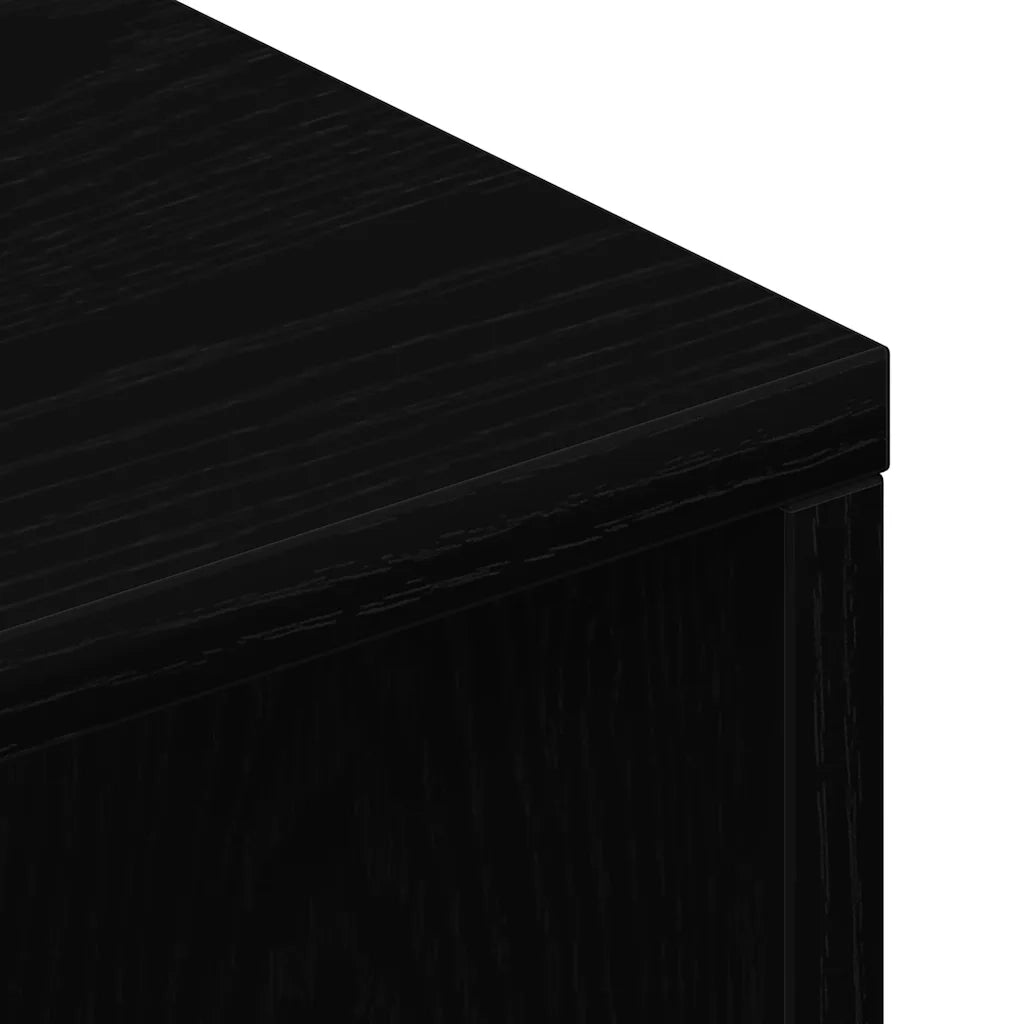 vidaXL Mobile Porta TV Rovere Nero 100x40x40 cm in Legno Multistrato
