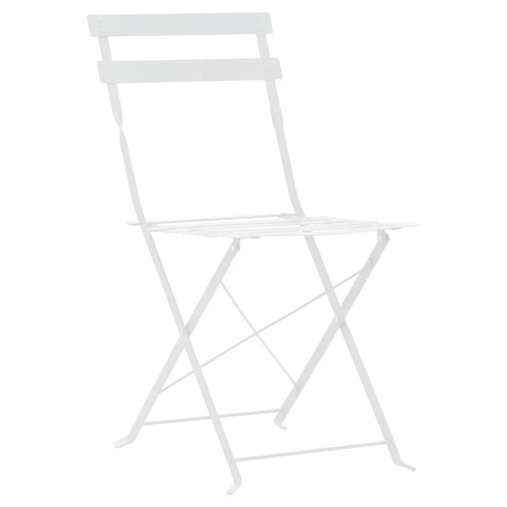 Set da Bistrot 3 pz in Acciaio Bianco