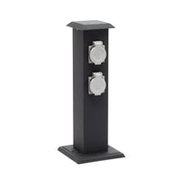 Colonna multipresa da giardino con 4 prese metallo Palo presa multipla esterno