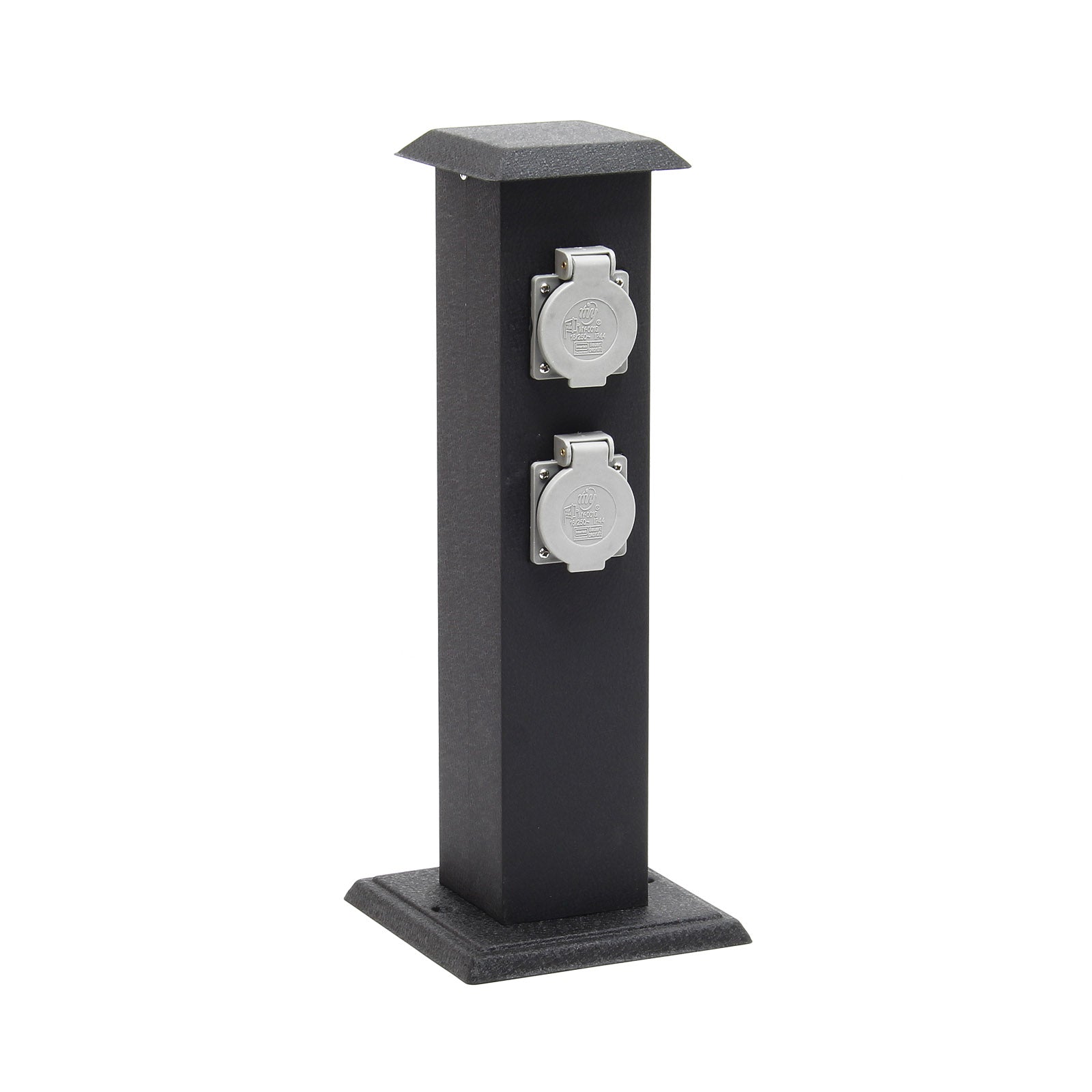 Colonna multipresa da giardino con 4 prese metallo Palo presa multipla esterno