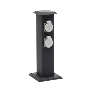 Colonna multipresa da giardino con 4 prese metallo Palo presa multipla esterno