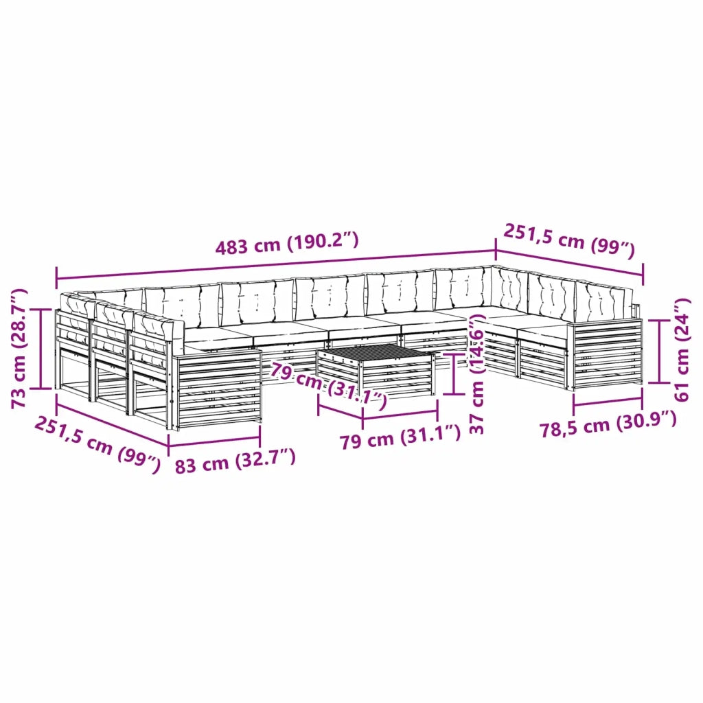 Set divani 11 pz 3391282