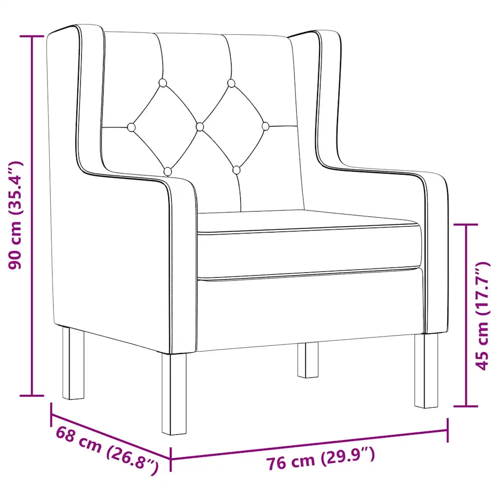 Poltrona-Poltroncina Bianco Crema in Tessuto