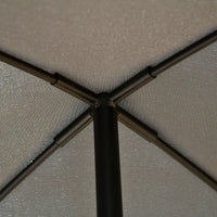 Lettino a Dondolo da Giardino 185x100x190 cm in Metallo Grigio scuro